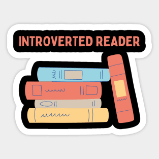 Introverted Reader Sticker